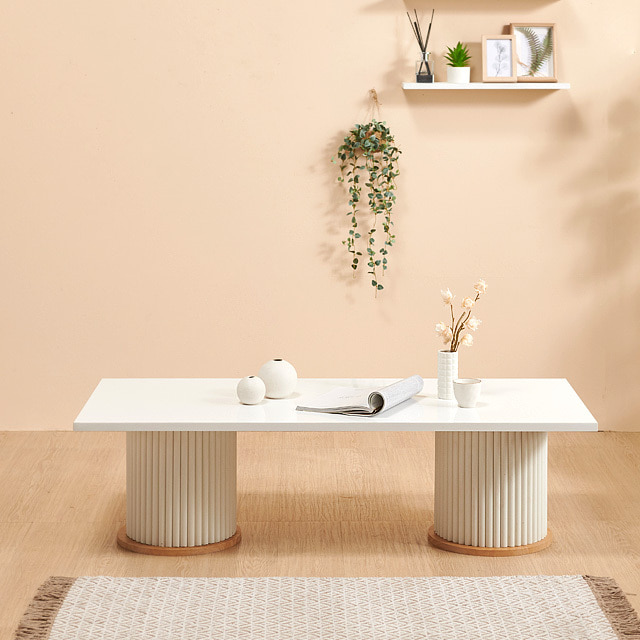 [도매상품] 로마 원형 1200 로우 거실테이블 소파 좌식 낮은 탁자 식탁